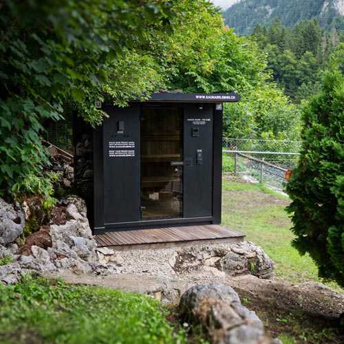 Sauna Erlebnis beim Glamping auf dem Brünigpass (By Fabien Rohrer)